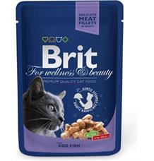 Brit Premium Cat kapsa with Cod Fish - 100 g