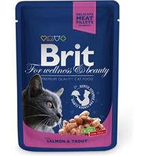 Brit Premium Cat kapsa with Salmon & Trout - 100 g