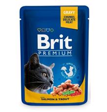 Brit Premium Cat kapsa with Salmon & Trout
