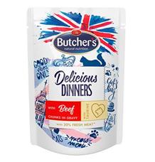 Butcher’s Cat Class.Delic.Dinn. hovězí kapsa 100g Butcher’s Cat Class.Delic.Dinn. hovězí kapsa 100g