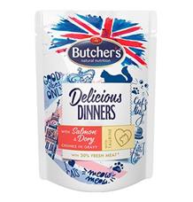 Butcher’s Cat Class.Delic.Dinn. losos+dorada kapsa 100g Butcher’s Cat Class.Delic.Dinn. losos+dorada kapsa 100g