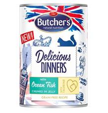 Butcher’s Cat Delicious moř.ryby v želé konz. 400g Butcher’s Cat Delicious moř.ryby v želé konz. 400g