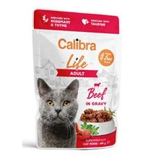 Calibra Cat Life kapsa Adult Beef in gravy 85 g Calibra Cat Life kapsa Adult Beef in gravy 85 g