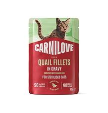 Carnilove Cat Pouch Gravy Quail+Dandelion Steril. 85g