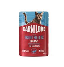 Carnilove Cat Pouch Gravy Trout+Echinacea 85g