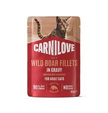 Carnilove Cat Pouch Gravy Wild Boar+Chamomile 85g