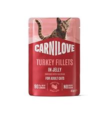 Carnilove Cat Pouch Jelly Turkey+Valerian 85g