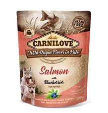 Carnilove Dog Pouch Paté Salmon & Blueber Puppies 300 g Carnilove Dog Pouch Paté Salmon & Blueber Puppies 300 g