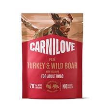 Carnilove Dog Pouch Paté Turkey&Wildboar+Ros. 300g