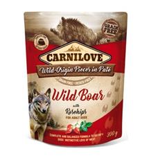 Carnilove Dog Pouch Paté Wild Boar & Rosehips 300 g Carnilove Dog Pouch Paté Wild Boar & Rosehips 300 g