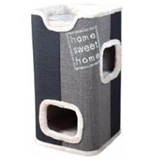 Cat Tower JORGE s odpočívadlem,šedá s béžovou kožešinou 78cm