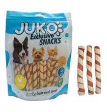 Chicken Jerky wrapped Pollock Strips JUKO Snacks