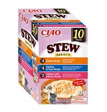 Churu Cat BOX Stew Chick.&Chick.Tuna&Chick.Salm. 10x40g