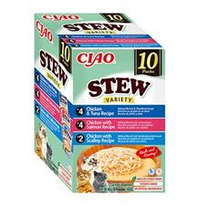 Churu Cat BOX Stew Chic.Tuna&Chic.Salm&Chic.Scal 10x40g