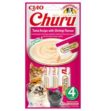 Churu Cat Tuna Recipe with Shrimp Flavor 4x14g