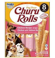 Churu Dog Rolls Chicken with Salmon wraps