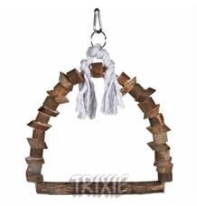 Dřevěná houpačka z přírodního dřeva 22x29 cm Dřevěná houpačka z přírodního dřeva 22x29 cm