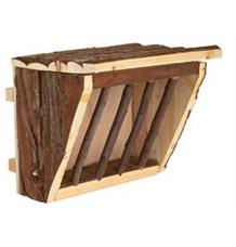 Dřevěné jesličky na seno, úchyt na klec 20x15x17 cm 1 ks Dřevěné jesličky na seno, úchyt na klec 20x15x17 cm 1 ks