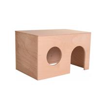 Dřevěný domek pro morčata, rovná střecha 27 x 17 x 19 cm Dřevěný domek pro morčata, rovná střecha 27 x 17 x 19 cm