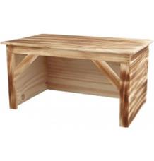 Dřevěný dům pro králíky, opalované dřevo 50 x 26 x 31 cm Dřevěný dům pro králíky, opalované dřevo 50 x 26 x 31 cm