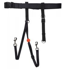 EASY WALK 1,3 m s opaskem 85-110 cm/38 mm pro volné ruce, černý 1 ks EASY WALK 1,3 m s opaskem 85-110 cm/38 mm pro volné ruce, černý 1 ks