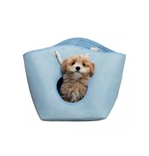 EMMA odpočívadlo pelíšek, tkaná textilie modré 52x39x25 cm EMMA odpočívadlo pelíšek, tkaná textilie modré 52x39x25 cm