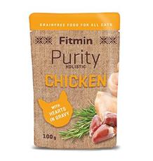 Fitmin cat Purity kuřecí se srdíčky kapsa 