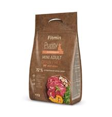 Fitmin kompletní krmivo pro psy Purity Grain Free Adult Mini Beef 4 kg - načaté balení - 1 KS SKLADEM Fitmin kompletní krmivo pro psy Purity Grain Free Adult Mini Beef 4 kg - načaté balení - 1 KS SKLADEM