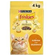 Friskies cat dry - kuře, zelenina 4 kg