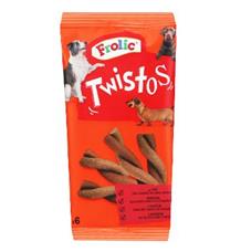 Frolic pochoutka Twistos s hovězím 6 ks