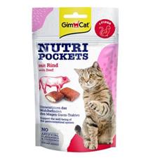 Gimcat Nutri Pockets s hovězím  60g