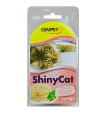 Gimpet Shiny Cat Kuře+Krab 2x70 g Gimpet Shiny Cat Kuře+Krab 2x70 g