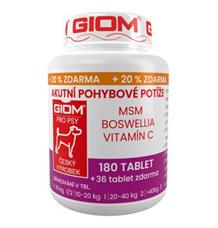 Giom pes Akutní pohybové potíže 60 tbl+20%zdarma Giom pes Akutní pohybové potíže 60 tbl+20%zdarma