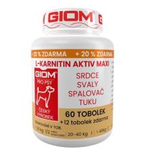 Giom pes L-karnitin Aktiv 60 MAXI tbl+20% zdarma