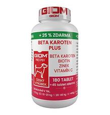 Giom S pes Beta-karoten plus 180tbl+25% zdarma Giom S pes Beta-karoten plus 180tbl+25% zdarma