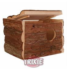 Hnízdící budka z přírodního dřeva pro andulky 30x20x20 cm Hnízdící budka z přírodního dřeva pro andulky 30x20x20 cm