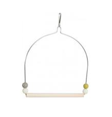 Houpačka pro ptáky dřevo a kov 19,5cm Zolux 1 ks Houpačka pro ptáky dřevo a kov 19,5cm Zolux 1 ks