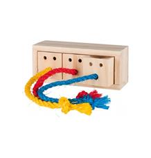 Hra pro králíky - dřevěná kostka na pamlsky 16x6x7 cm 1 ks Hra pro králíky - dřevěná kostka na pamlsky 16x6x7 cm 1 ks