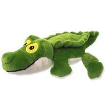 Hračka DF Silent Squeak krokodýl zelený