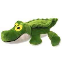 Hračka DF Silent Squeak krokodýl zelený 30 cm
