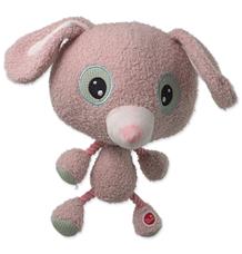 Hračka DOG FANTASY Big head králík plyšový pískací 30 cm