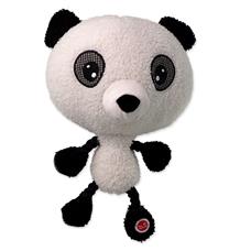 Hračka DOG FANTASY Big head panda plyšová pískací 30 cm