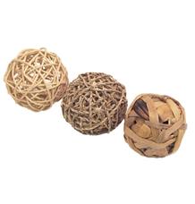 Hračka hlod přírodní koule Rosewood 8 cm, 3 ks Hračka hlod přírodní koule Rosewood 8 cm, 3 ks
