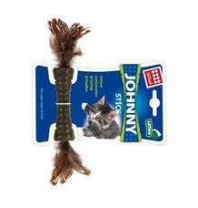 Hračka kočka GiGwi Johnny Stick Catnip s peříčky 1 ks