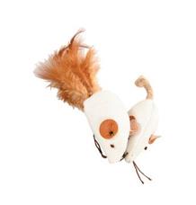 Hračka kočka myš bílá 2 x 4cm textil Zolux 1 ks Hračka kočka myš bílá 2 x 4cm textil Zolux 1 ks