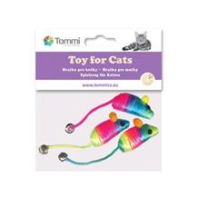Hračka kočka Myška 5 cm rainbow s rolničkou 3 ks Hračka kočka Myška 5 cm rainbow s rolničkou 3 ks