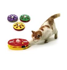 Hračka kočka Talíř plast oboustr. s míčkem 24cm KAR 1 ks Hračka kočka Talíř plast oboustr. s míčkem 24cm KAR 1 ks