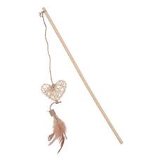 Hračka kočka udice ETHICAT RATTAN srdce Zolux Hračka kočka udice ETHICAT RATTAN srdce Zolux