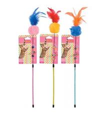 Hračka kočka udice Pompom Fishing mix barev Zolux 1 ks Hračka kočka udice Pompom Fishing mix barev Zolux 1 ks