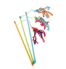 Hračka kočka udice Ribbon fishing mix barev Zolux 1 ks Hračka kočka udice Ribbon fishing mix barev Zolux 1 ks